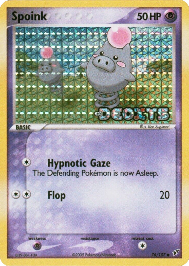 Spoink (76/107) (Stamped) [EX: Deoxys] | Nerdhalla Games