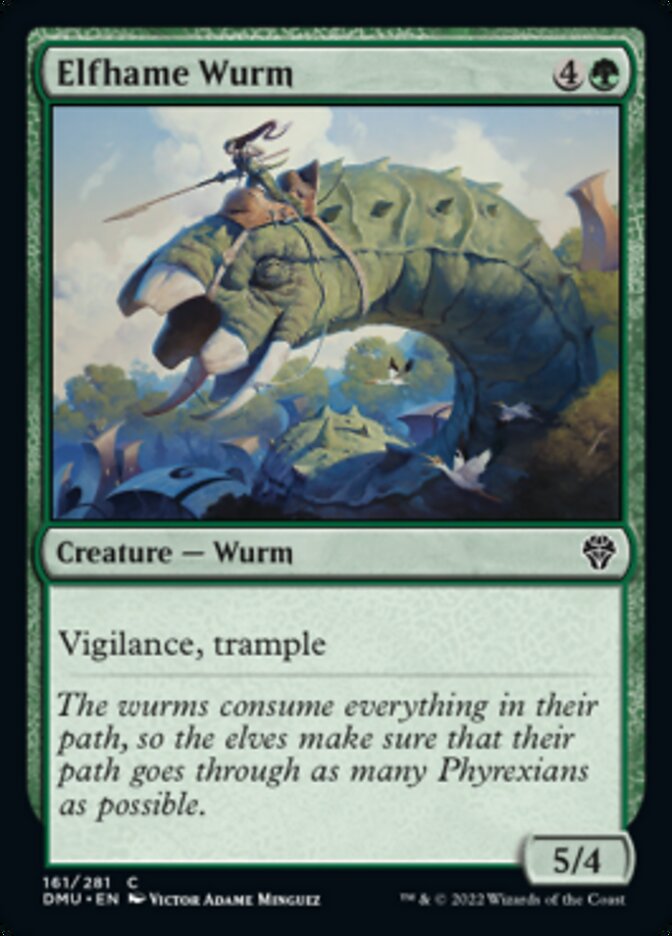 Elfhame Wurm [Dominaria United] | Nerdhalla Games