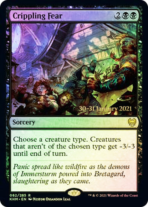 Crippling Fear  [Kaldheim Prerelease Promos] | Nerdhalla Games