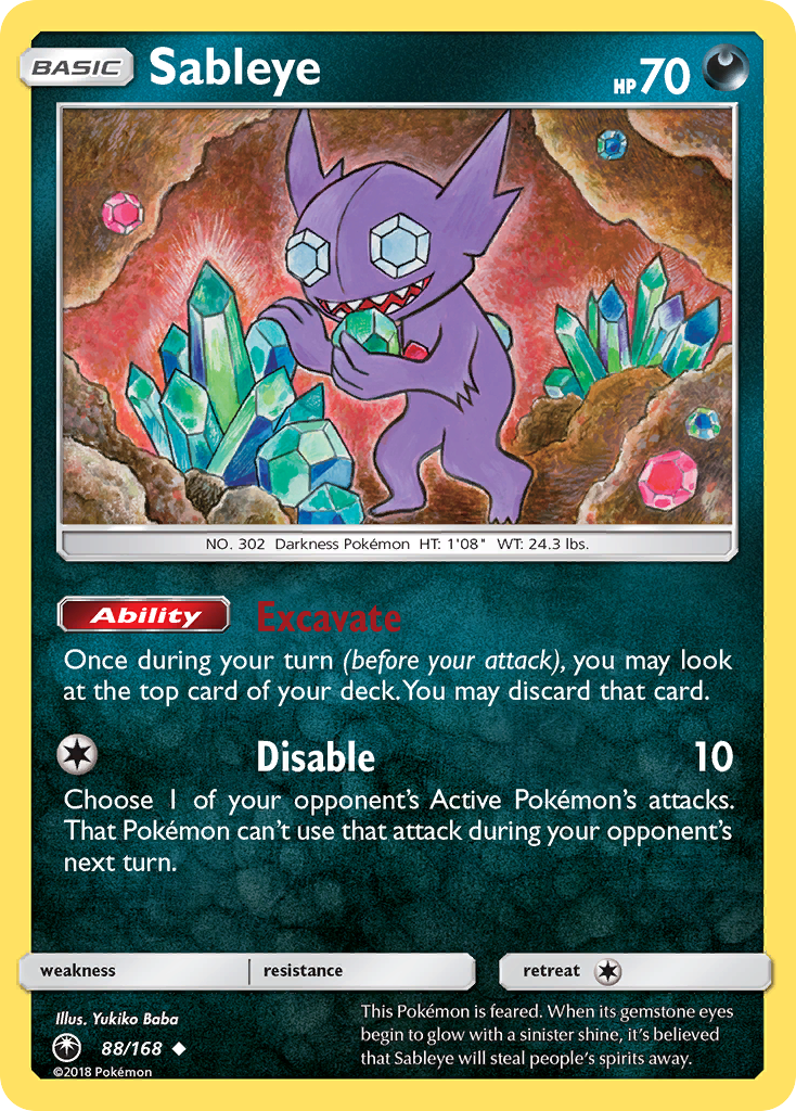 Sableye (88/168) [Sun & Moon: Celestial Storm] | Nerdhalla Games