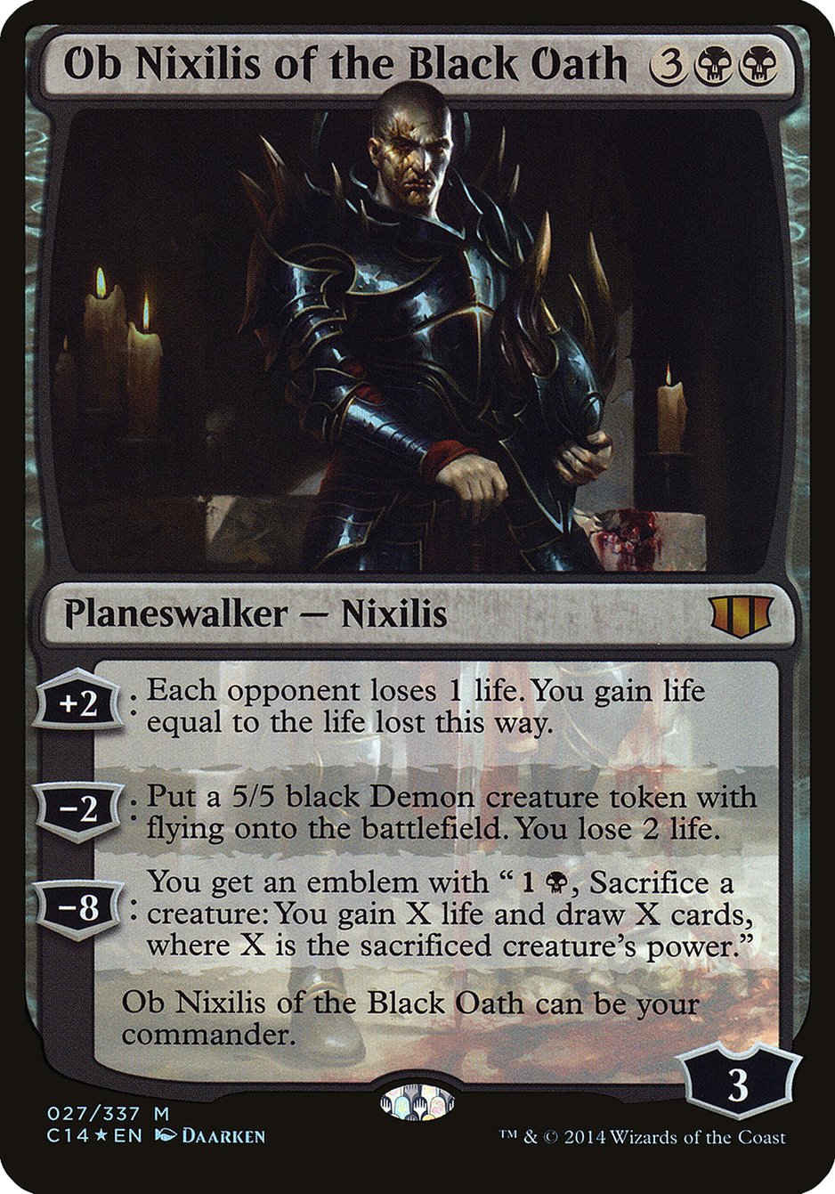 Ob Nixilis of the Black Oath (Oversized) [Commander 2014 Oversized] | Nerdhalla Games