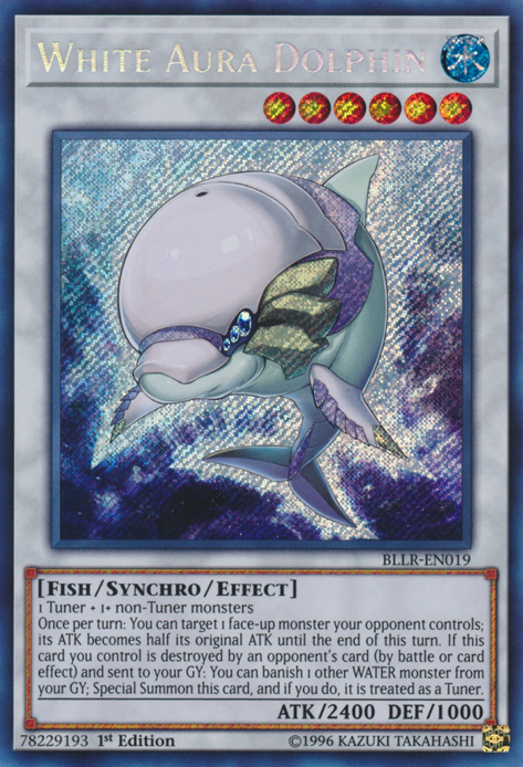 White Aura Dolphin [BLLR-EN019] Secret Rare | Nerdhalla Games