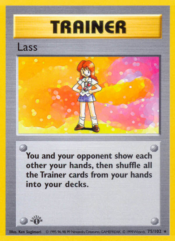 Lass (75/102) (Shadowless) [Base Set 1st Edition] | Nerdhalla Games