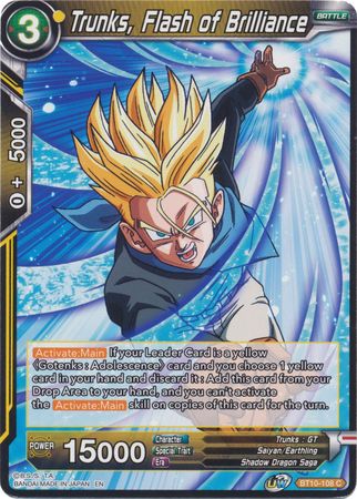 Trunks, Flash of Brilliance [BT10-108] | Nerdhalla Games