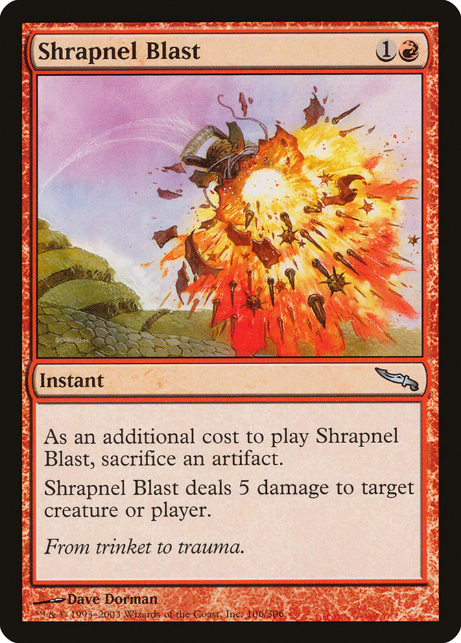 Shrapnel Blast [Mirrodin] | Nerdhalla Games