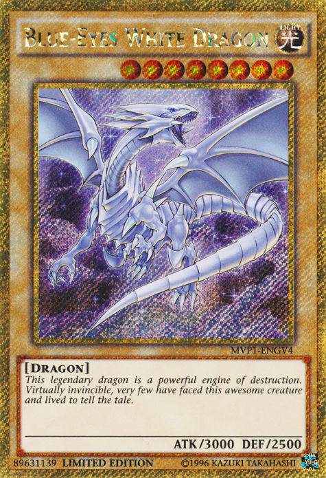 Blue-Eyes White Dragon [MVP1-ENGV4] Gold Secret Rare | Nerdhalla Games