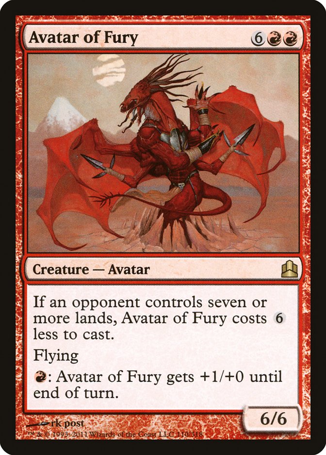 Avatar of Fury [Commander 2011] | Nerdhalla Games