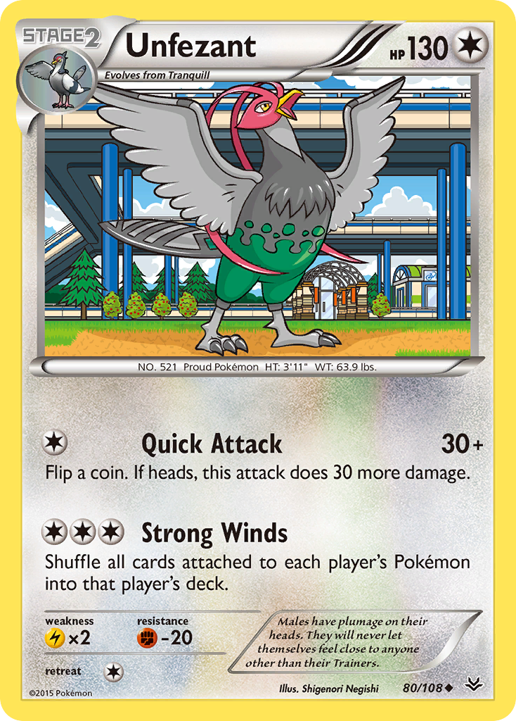 Unfezant (80/108) [XY: Roaring Skies] | Nerdhalla Games