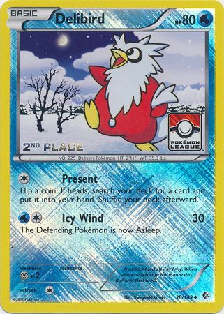 Delibird (38/149) (League Promo 2nd Place) [Black & White: Boundaries Crossed] | Nerdhalla Games