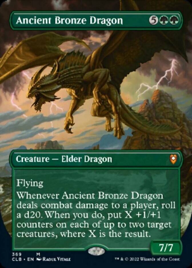 Ancient Bronze Dragon (Borderless Alternate Art) [Commander Legends: Battle for Baldur's Gate] | Nerdhalla Games