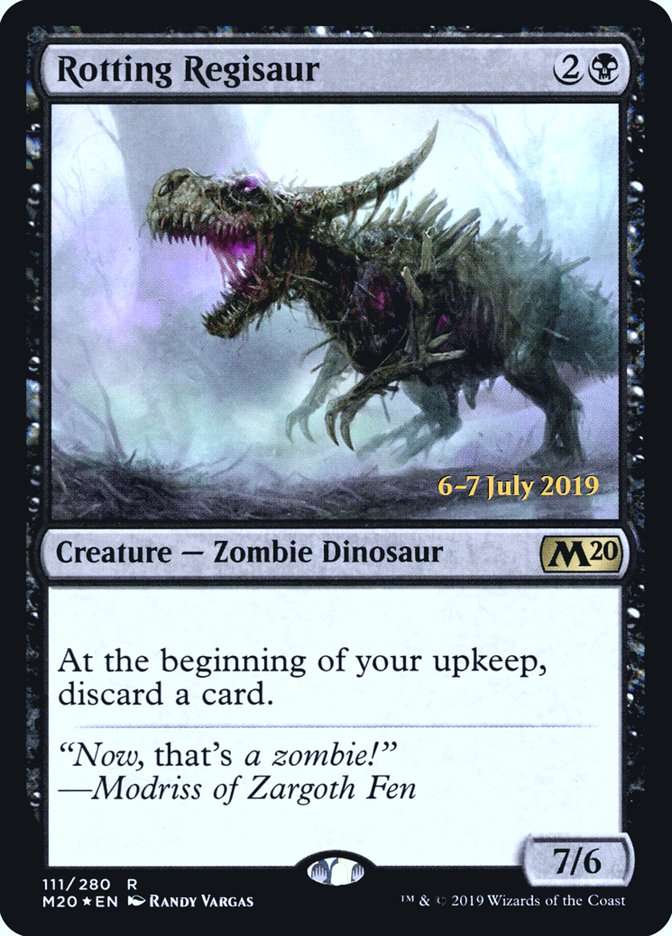 Rotting Regisaur  [Core Set 2020 Prerelease Promos] | Nerdhalla Games