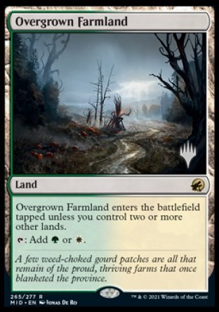 Overgrown Farmland (Promo Pack) [Innistrad: Midnight Hunt Promos] | Nerdhalla Games