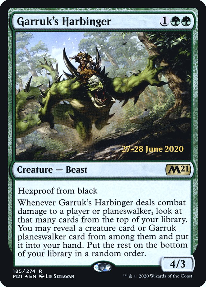 Garruk's Harbinger  [Core Set 2021 Prerelease Promos] | Nerdhalla Games