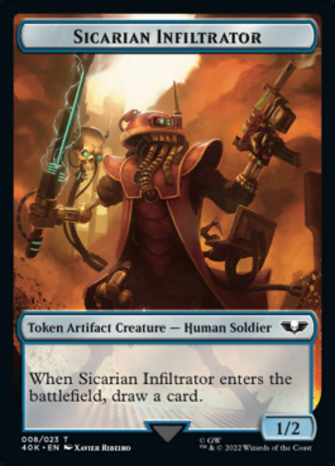 Soldier (003) // Sicarian Infiltrator Double-sided Token [Universes Beyond: Warhammer 40,000 Tokens] | Nerdhalla Games