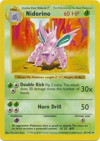 Nidorino (37/102) [Base Set Shadowless Unlimited] | Nerdhalla Games