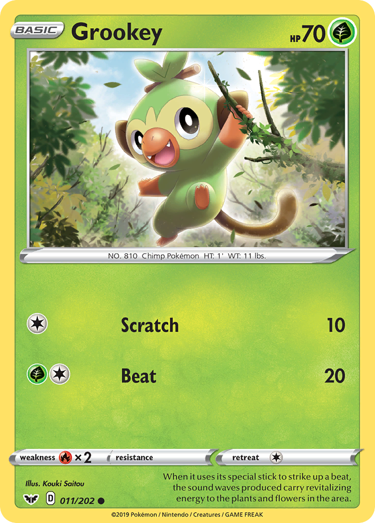 Grookey (011/202) [Sword & Shield: Base Set] | Nerdhalla Games