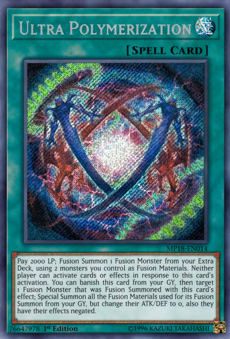 Ultra Polymerization [MP18-EN014] Secret Rare | Nerdhalla Games