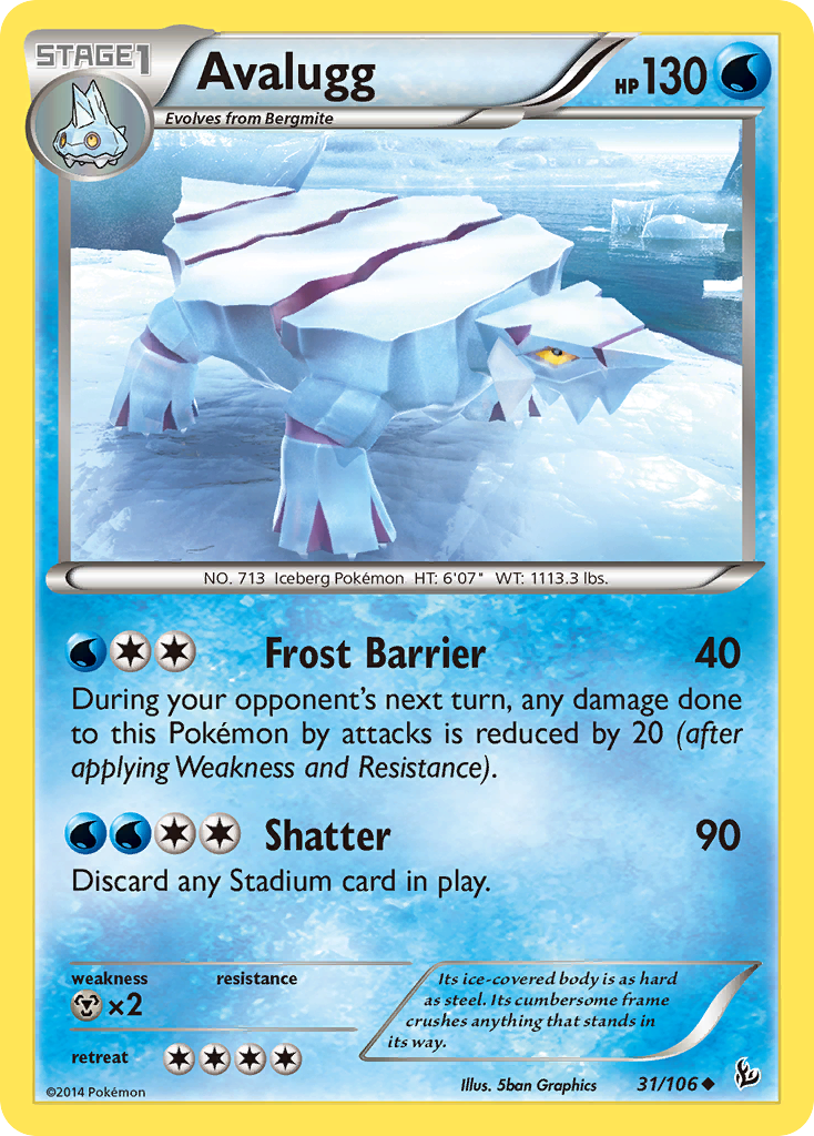 Avalugg (31/106) [XY: Flashfire] | Nerdhalla Games