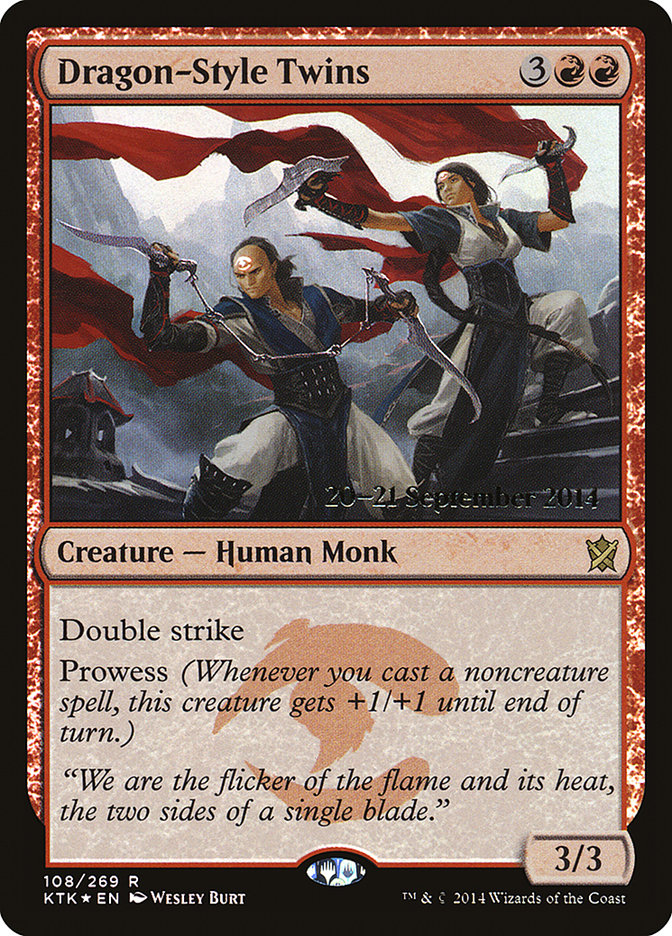 Dragon-Style Twins  [Khans of Tarkir Prerelease Promos] | Nerdhalla Games