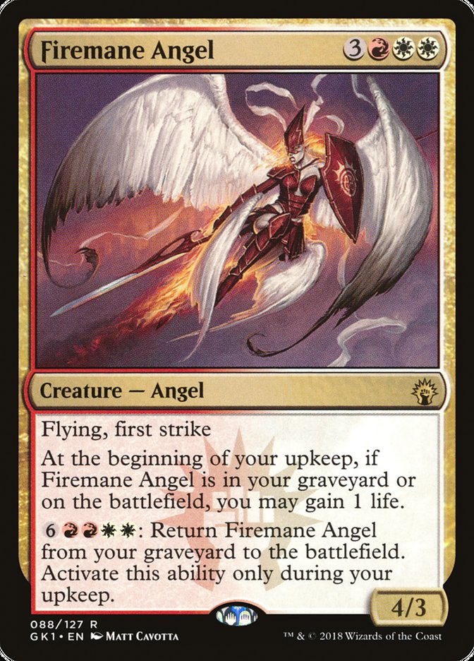 Firemane Angel [Guilds of Ravnica Guild Kit] | Nerdhalla Games