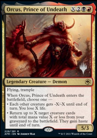 Orcus, Prince of Undeath (Promo Pack) [Dungeons & Dragons: Adventures in the Forgotten Realms Promos] | Nerdhalla Games