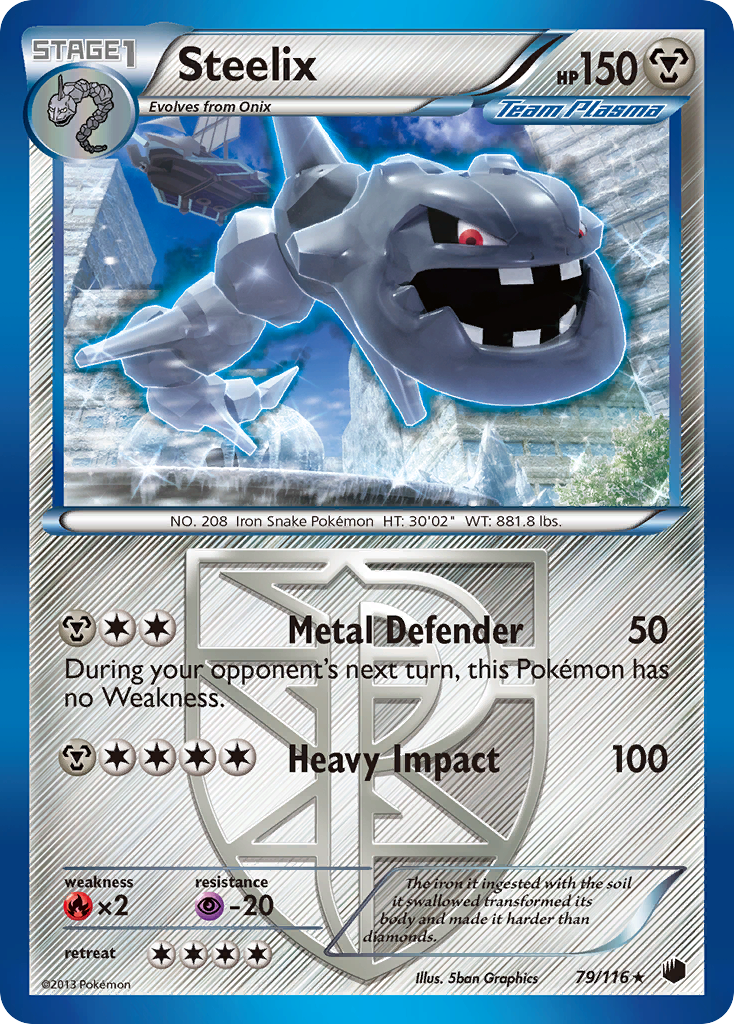 Steelix (79/116) [Black & White: Plasma Freeze] | Nerdhalla Games