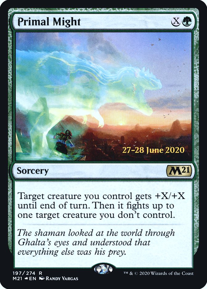 Primal Might  [Core Set 2021 Prerelease Promos] | Nerdhalla Games