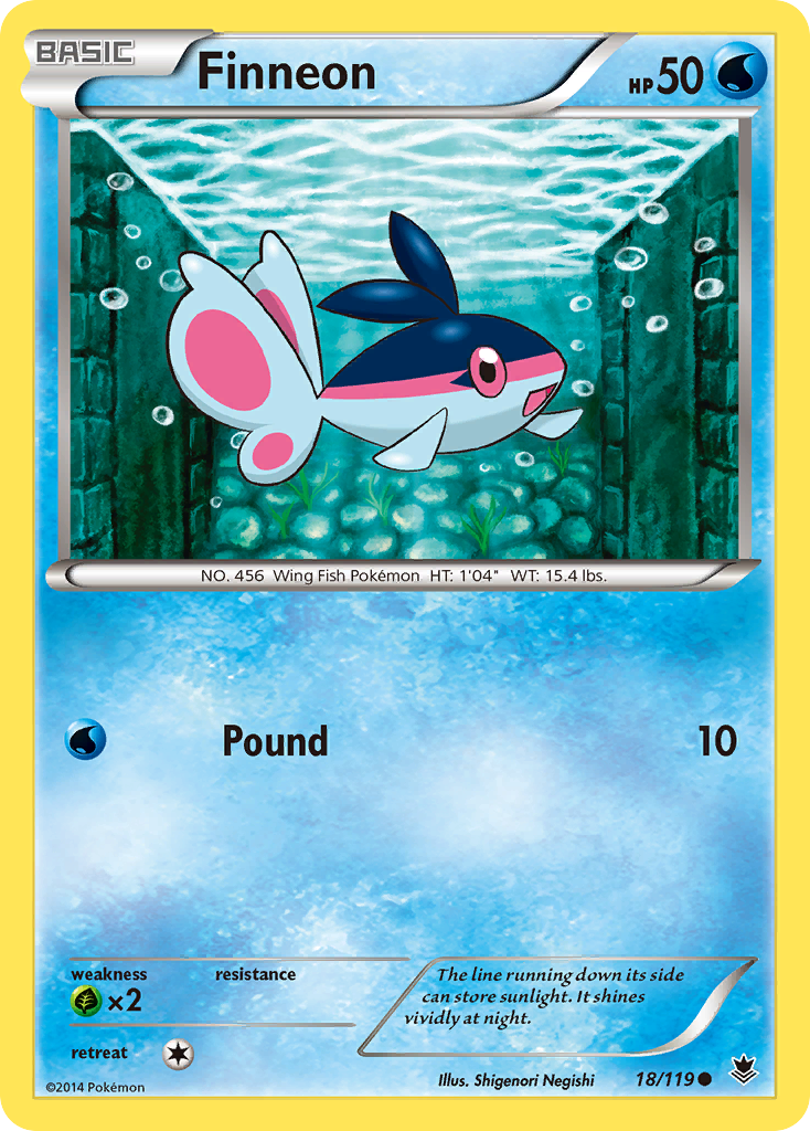 Finneon (18/119) [XY: Phantom Forces] | Nerdhalla Games