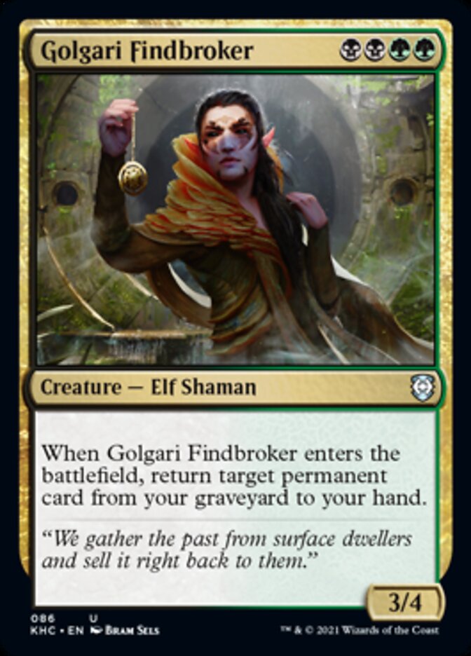 Golgari Findbroker [Kaldheim Commander] | Nerdhalla Games