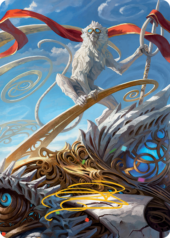 Ragavan, Nimble Pilferer Art Card (Gold-Stamped Signature) [March of the Machine Art Series] | Nerdhalla Games