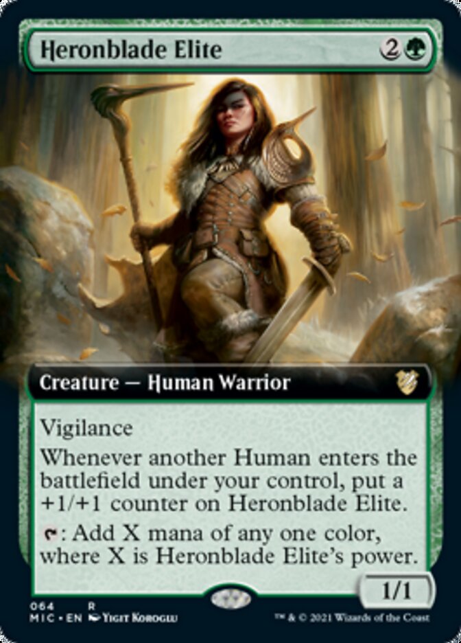 Heronblade Elite (Extended) [Innistrad: Midnight Hunt Commander] | Nerdhalla Games