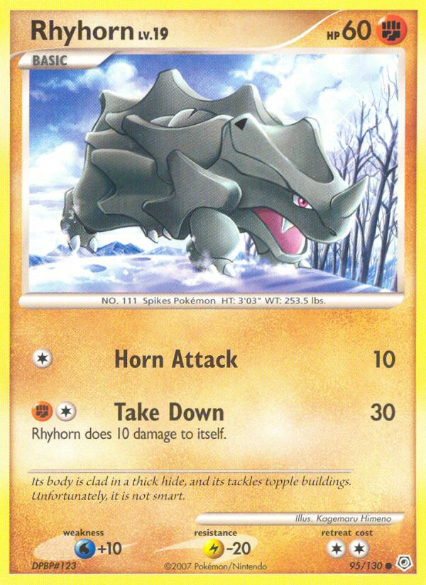 Rhyhorn (95/130) [Diamond & Pearl: Base Set] | Nerdhalla Games