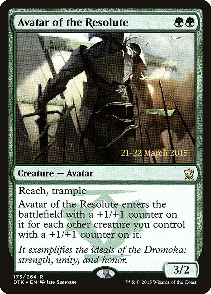 Avatar of the Resolute  [Dragons of Tarkir Prerelease Promos] | Nerdhalla Games