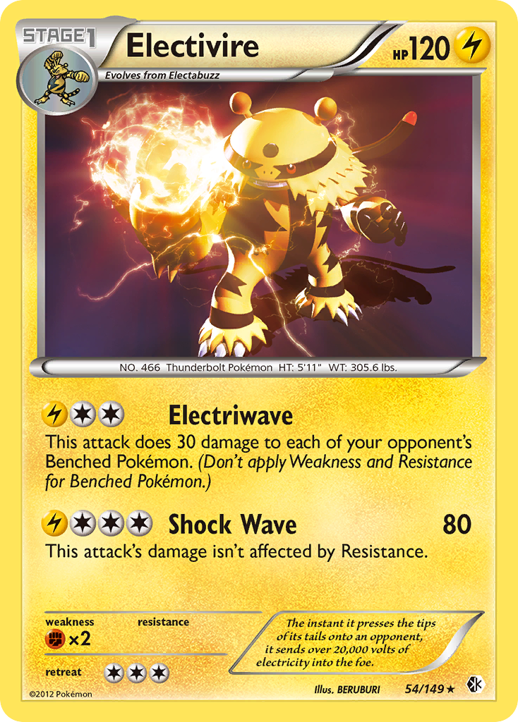 Electivire (54/149) [Black & White: Boundaries Crossed] | Nerdhalla Games