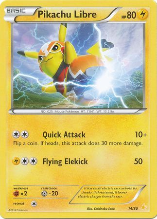 Pikachu Libre (14/30) [XY: Trainer Kit 3 - Pikachu Libre] | Nerdhalla Games