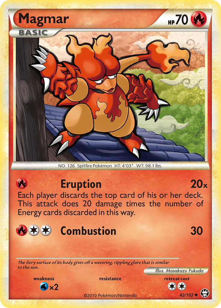 Magmar (42/102) [HeartGold & SoulSilver: Triumphant] | Nerdhalla Games