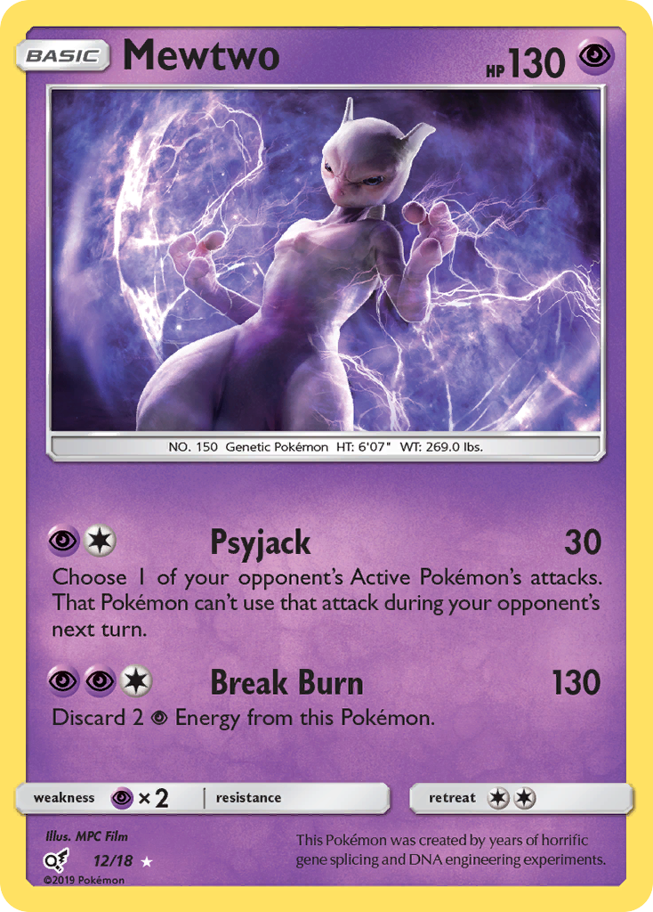 Mewtwo (12/18) [Sun & Moon: Detective Pikachu] | Nerdhalla Games