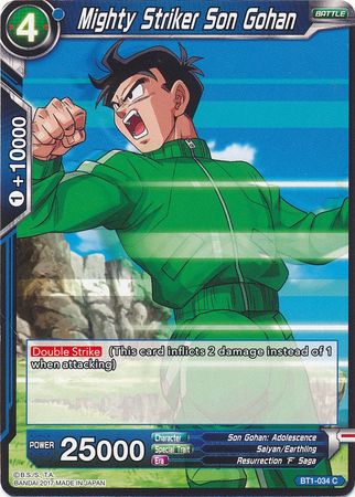 Mighty Striker Son Gohan [BT1-034] | Nerdhalla Games