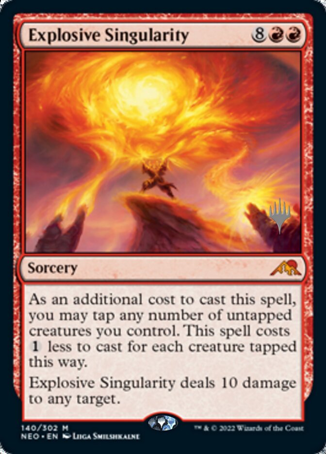 Explosive Singularity (Promo Pack) [Kamigawa: Neon Dynasty Promos] | Nerdhalla Games