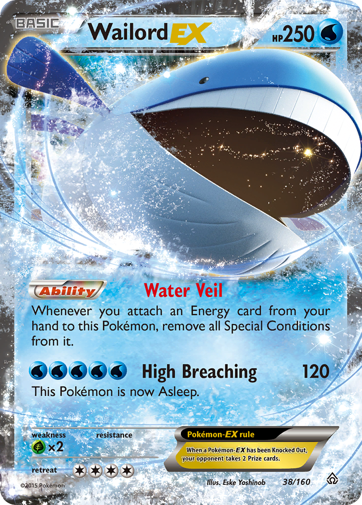 Wailord EX (38/160) [XY: Primal Clash] | Nerdhalla Games