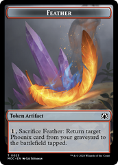 Feather // Servo Double-Sided Token [March of the Machine Commander Tokens] | Nerdhalla Games