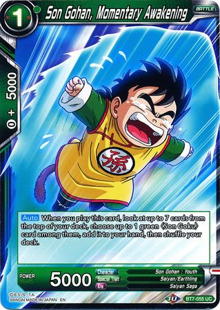 Son Gohan, Momentary Awakening [BT7-055] | Nerdhalla Games