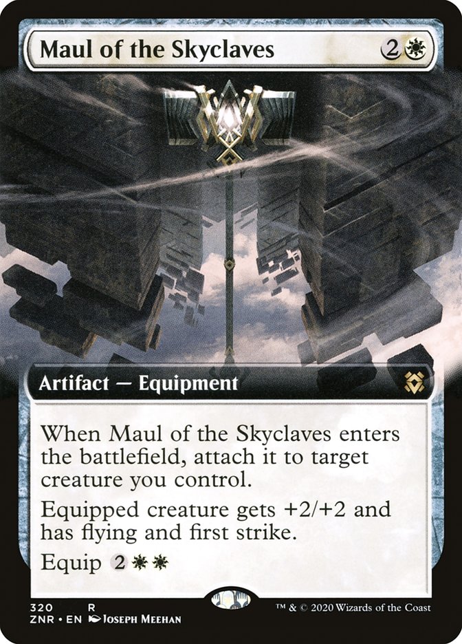 Maul of the Skyclaves (Extended Art) [Zendikar Rising] | Nerdhalla Games