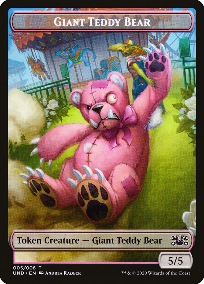 Goblin // Giant Teddy Bear Double-sided Token [Unsanctioned Tokens] | Nerdhalla Games