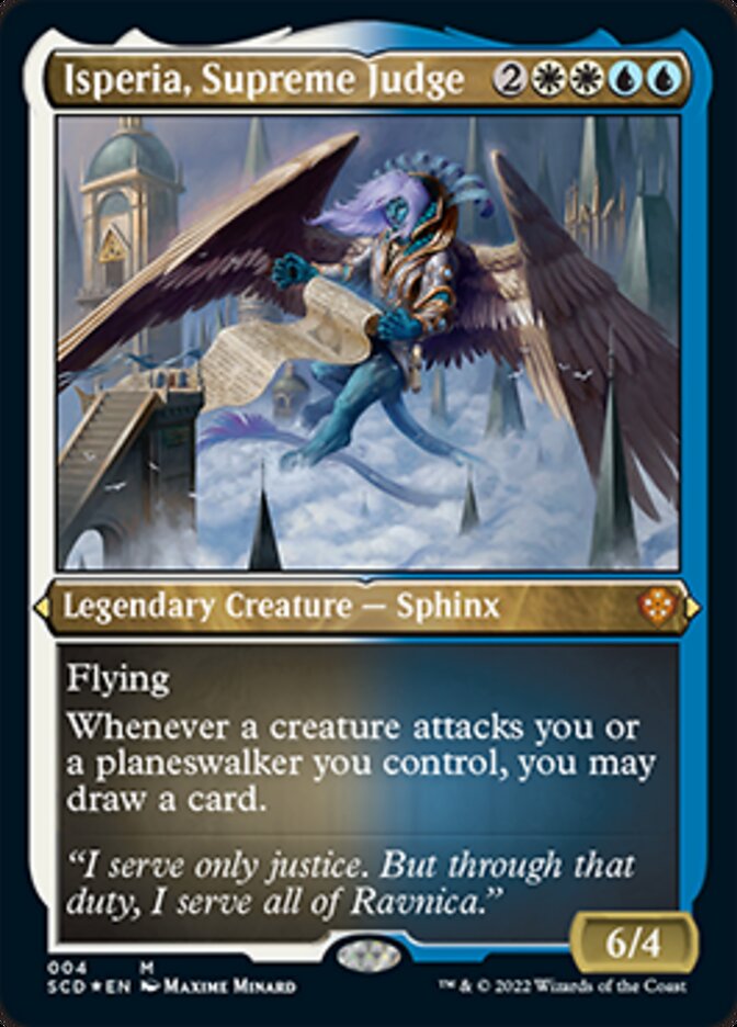 Isperia, Supreme Judge (Foil Etched) [Starter Commander Decks] | Nerdhalla Games