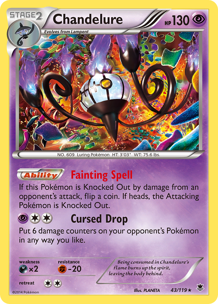 Chandelure (43/119) [XY: Phantom Forces] | Nerdhalla Games