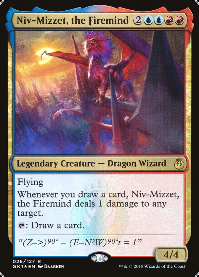 Niv-Mizzet, the Firemind [Guilds of Ravnica Guild Kit] | Nerdhalla Games