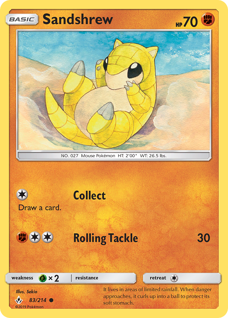 Sandshrew (83/214) [Sun & Moon: Unbroken Bonds] | Nerdhalla Games