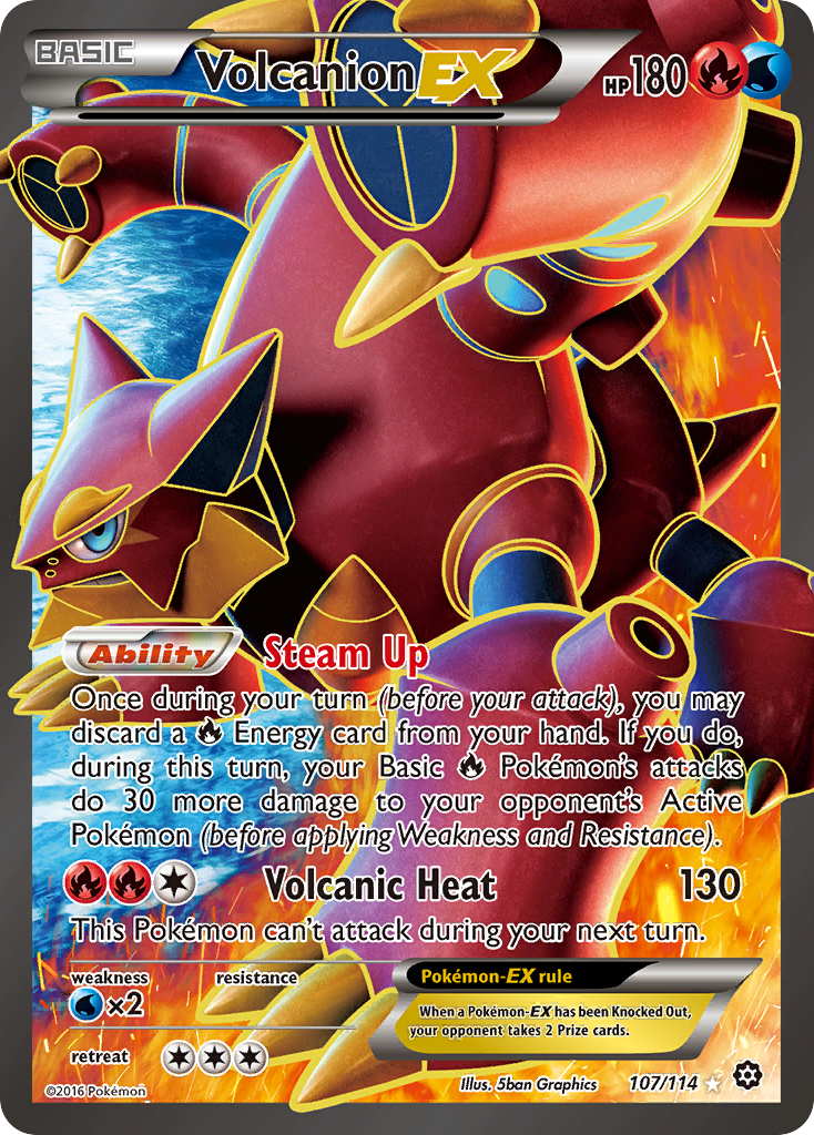 Volcanion EX (107/114) [XY: Steam Siege] | Nerdhalla Games