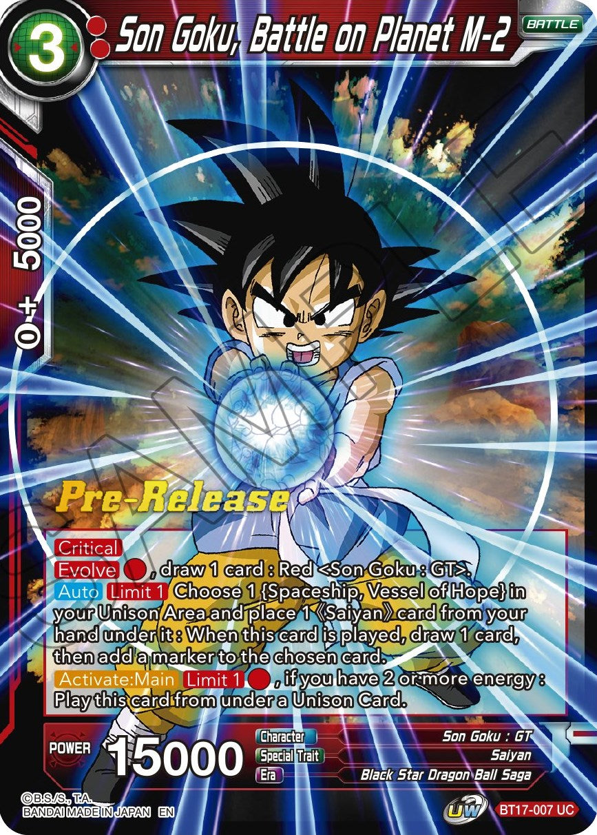 Son Goku, Battle on Planet M-2 (BT17-007) [Ultimate Squad Prerelease Promos] | Nerdhalla Games